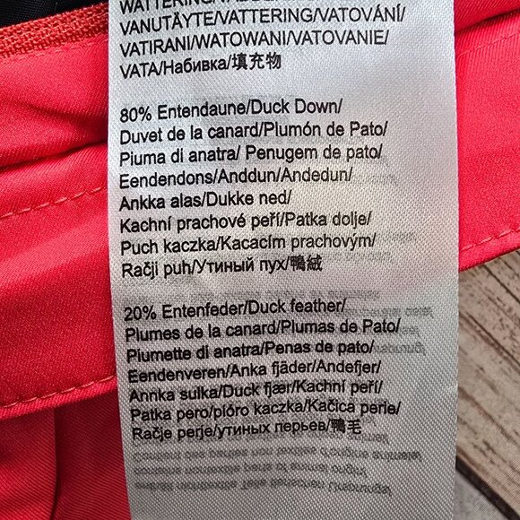 Schöffel Womens Size 10 Red Puffer Down Jacket With Hood - Picture 6 of 11